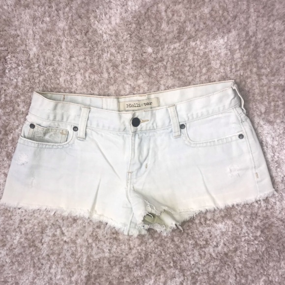 Hollister Pants - Hollister Bleach Faded Denim Shorts